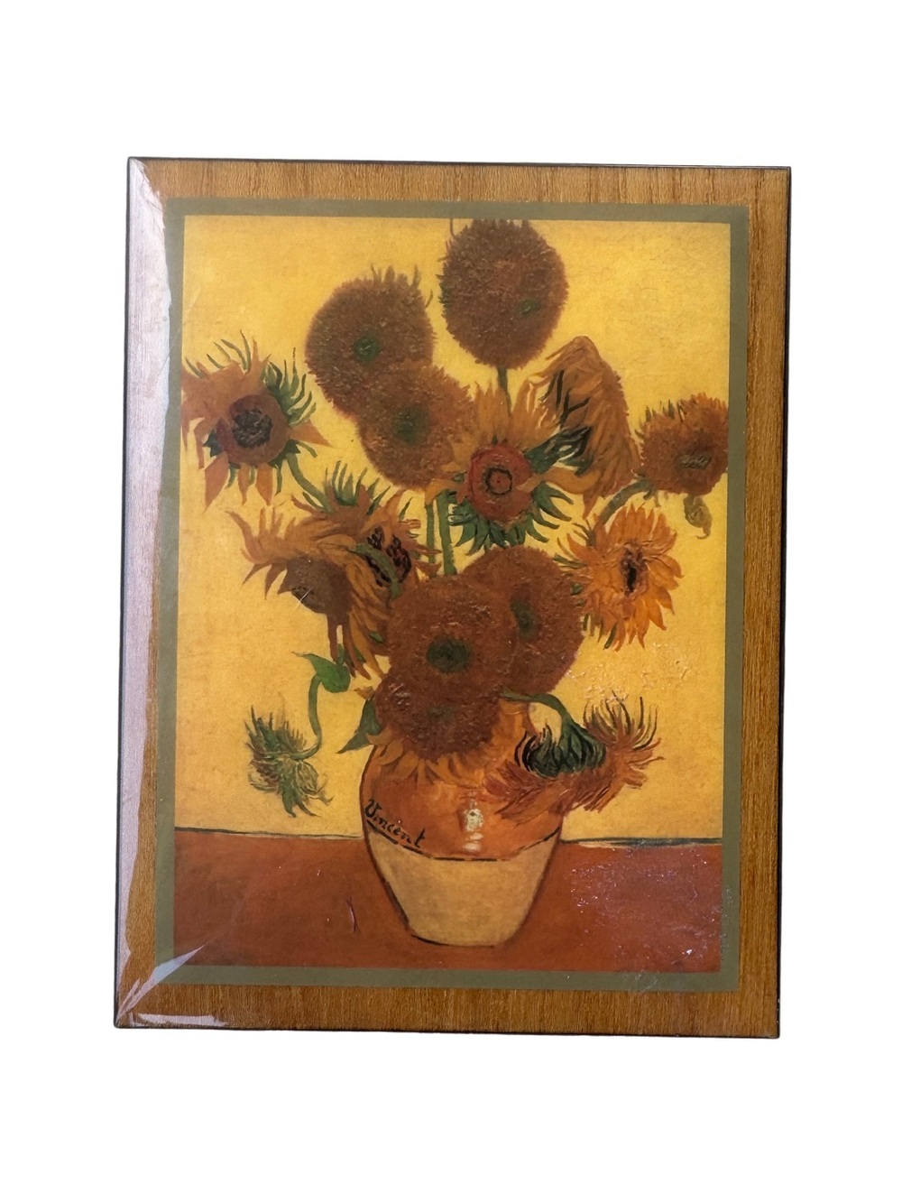 Ercolano Musical Jewelry Box "Sunflowers" Vincent Van Gogh Italy MBOG804EL